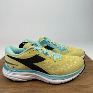 New Womens Diadora Mythos Blushield 6 Yellow Athletic Shoes Sneakers Size 6.5 M